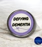 Dementia Support Badge Defying Dementia Pin Pale Purple Ribbon Style - Image 4