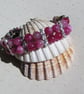 Pink & Watermelon Tourmaline Gemstone Crystal Beaded Bracelet - Image 2