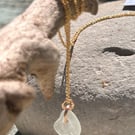 seafoam mermaids necklace 14ct gold (GF) Sumer beach necklace