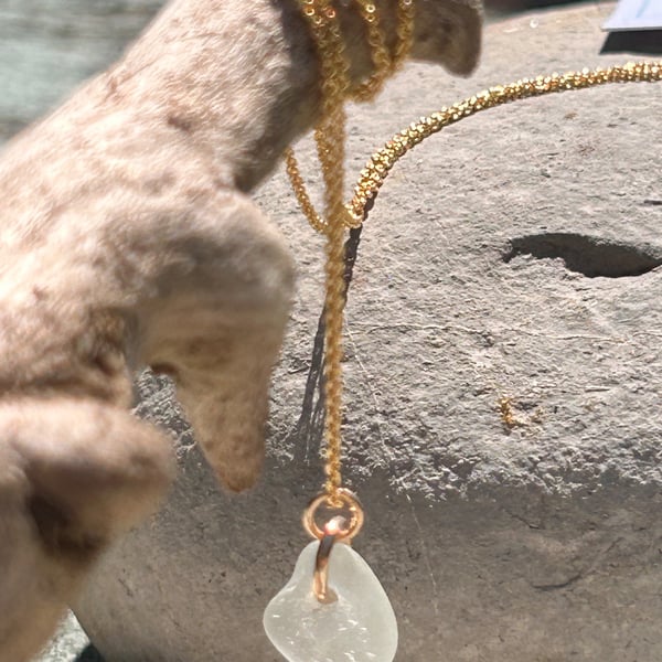 seafoam mermaids necklace 14ct gold (GF) Sumer beach necklace