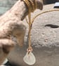 seafoam mermaids necklace 14ct gold (GF) Sumer beach necklace - Image 1