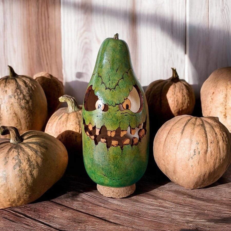 Spooky Gourd Halloween Tea Light Holder