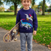 Dinosaur Child's Sweater and Hat - Jurassic - Digital Knitting Pattern