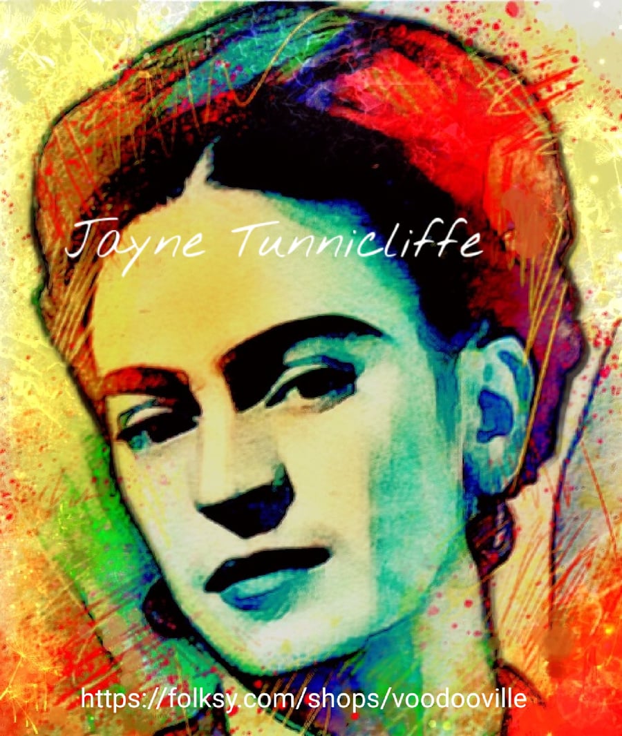 Frida Kahlo 11 x 8 inches colour  print - Frida Fauvisme