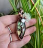Natural Green Labradorite & Copper Tree of Life Pendant Gift Crystal Jewellery - Image 7
