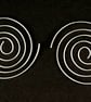 Silver Open Spiral Earring - Image 3