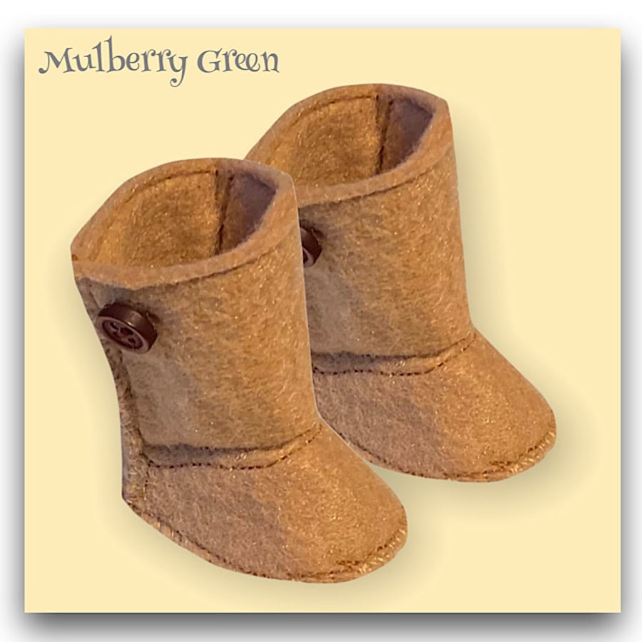 Reserved for Maddie - Camel Button Boots 