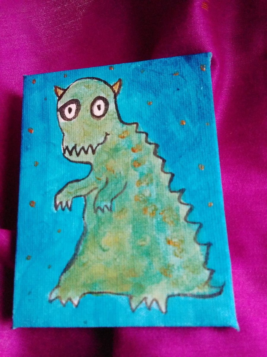 Green Monster Mini-painting