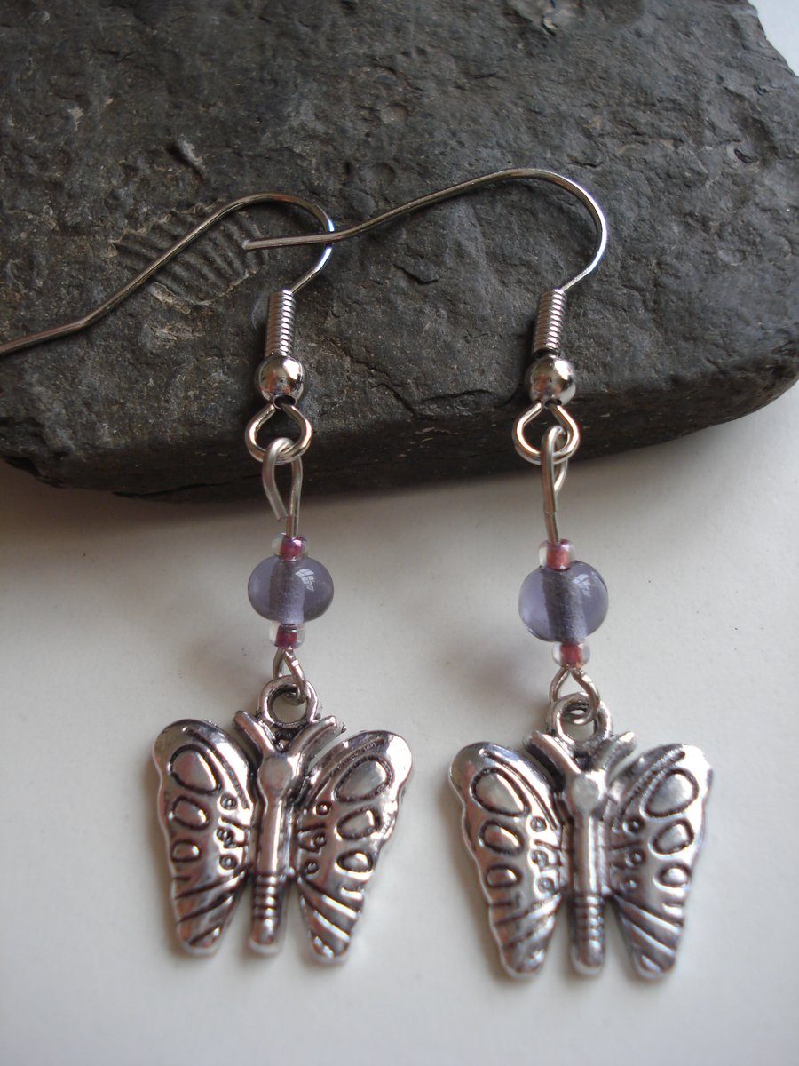 Butterfly Earrings, Handmade Jewellery