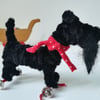 Scottie on Wheels - Miniature Vintage Style Handmade OOAK Sculpture