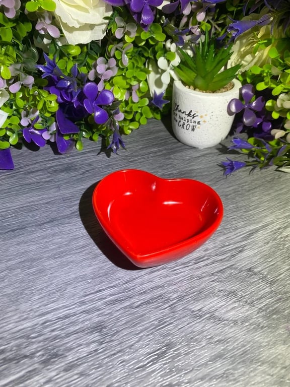 mini heart dish