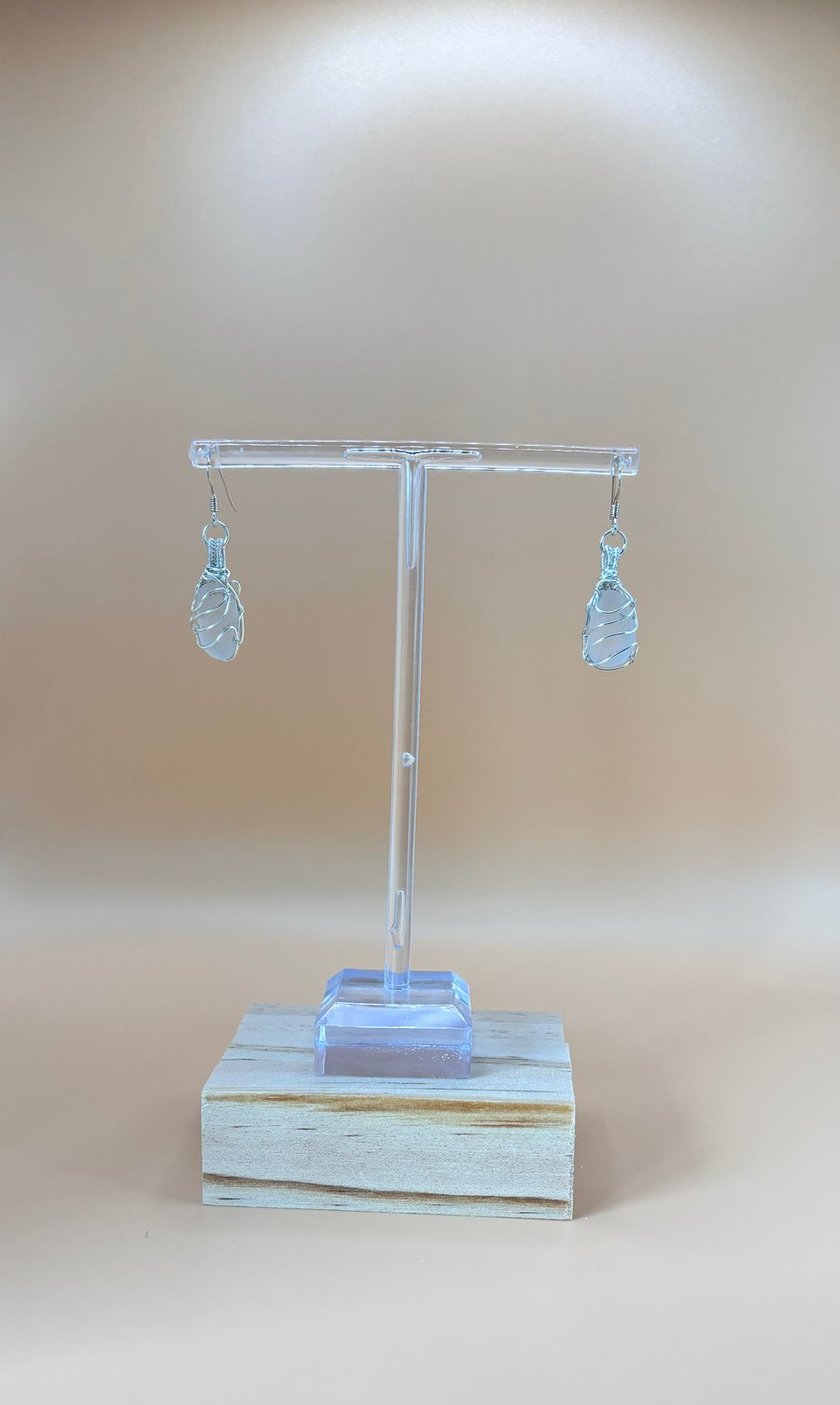 Scottish Sea Glass Swirly earrings