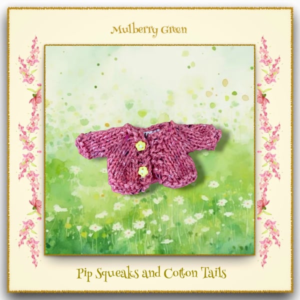 Pip Squeaks and Cotton Tails Salmon Pink Cardigan 