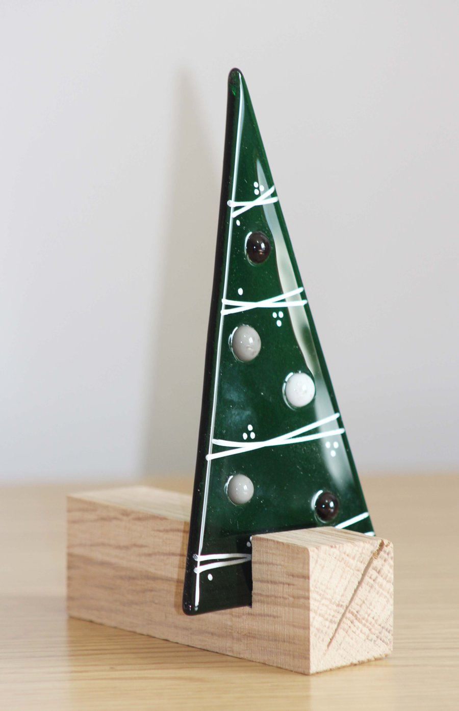 SECONDS! Fused Glass Christmas Tree Table Decoration