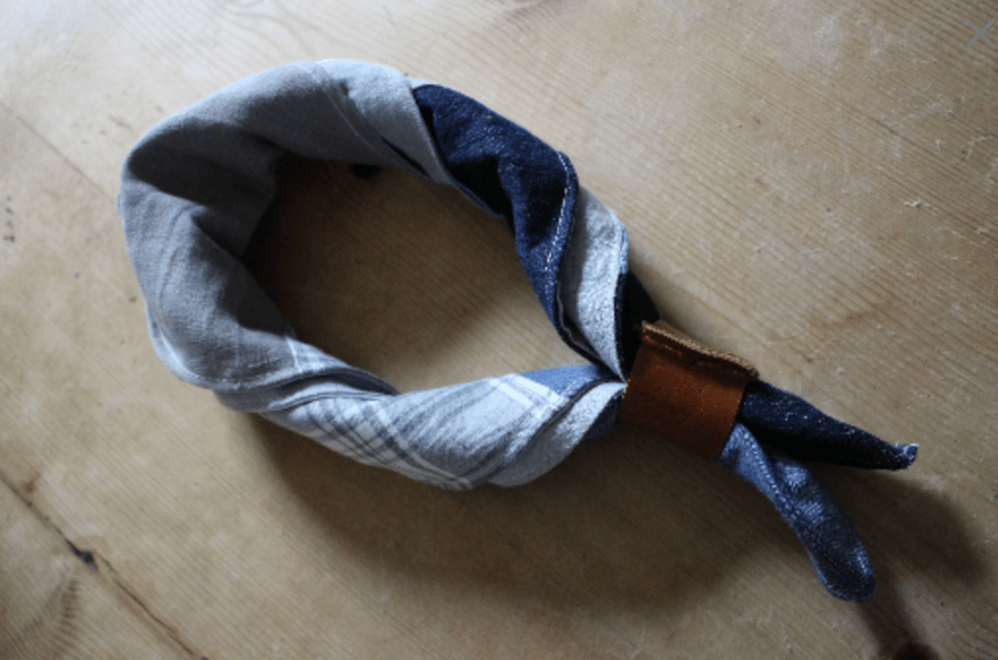 Handmade patchwork handkerchief bandana