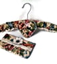 Coathanger Gift Set, Sanderson Linen Fabric ,Upcycled - Image 1