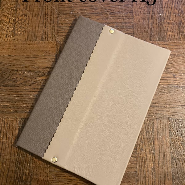 A5: Softcover 3 Shades of Brown coloured Leather Lined Notebook