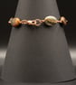 Natural Picasso jasper and copper handmade copper gemstone link , Pisces jewelry - Image 3