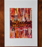 Abstract Acrylic Painting on Paper - Image 3