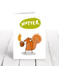 Nutter squirrel Autumn card  - Image 3