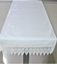 Home Altar Cloth Tablecloth White Lace Church Runner Tray Cloth 2 Metre x 50cm