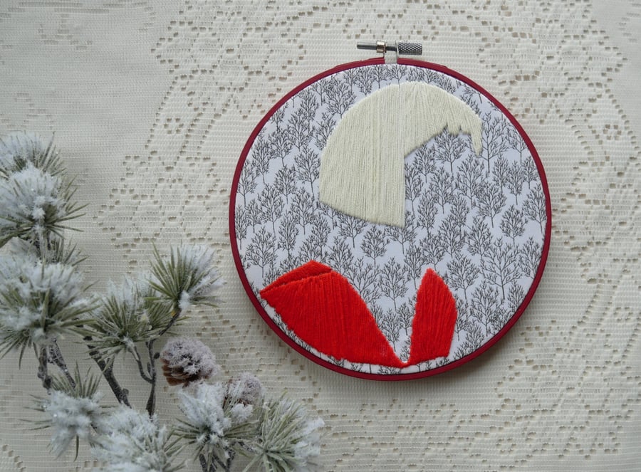 Who Are You? - Diane Evans Twin Peaks Themed Embroidery Hoop