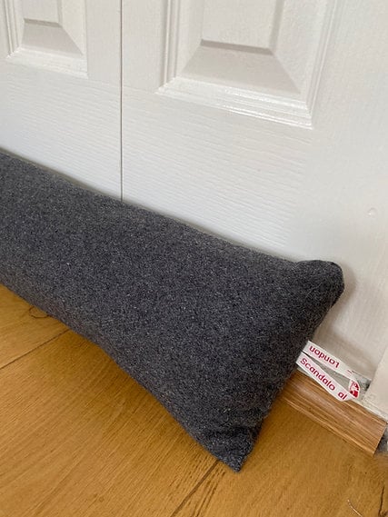 Long door draft stopper UK, custom length draught excluder heavy draft snake