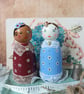 Victorian style wooden peg doll - Image 1