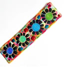 Handmade Embroidered Fabric Bookmark Textile Art Book Lover Gift 