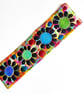 Handmade Embroidered Fabric Bookmark Textile Art Book Lover Gift 