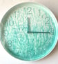 Hand Painted Customised Wall Clock Indoor 25 cm Silent Quartz Clock Gift Idea - Image 4