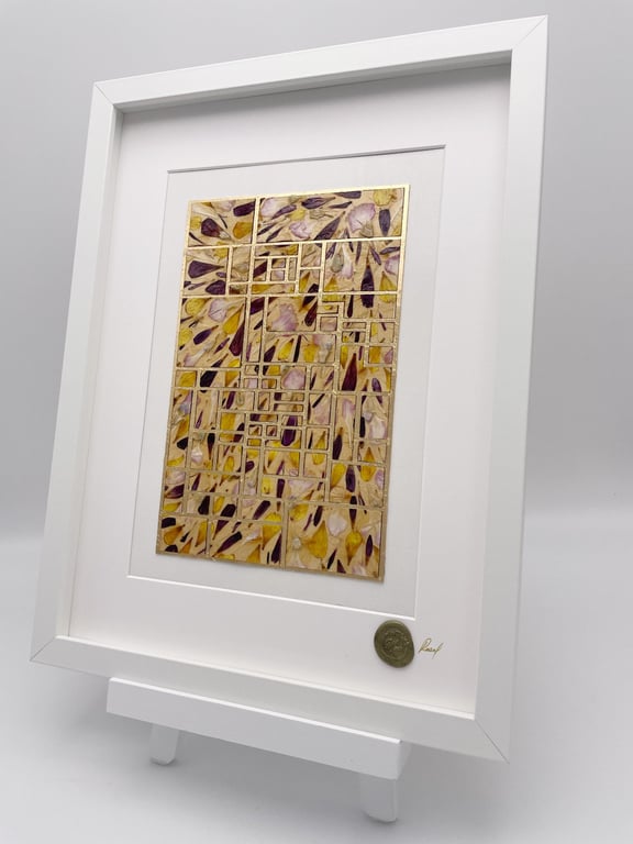 Bodnant Garden - Pressed Flower Geometric Art - Mondrian Collection