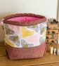 Drawstring project bag featuring stylish bees and sparkles! - Image 1
