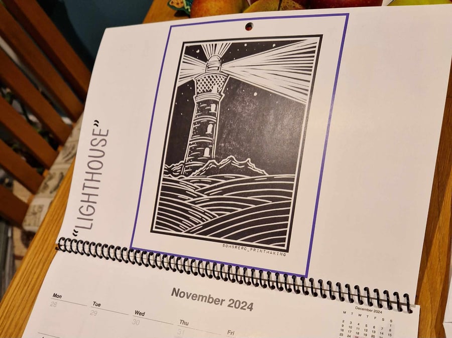 Sombrero Printmaking 2024 Calendar.