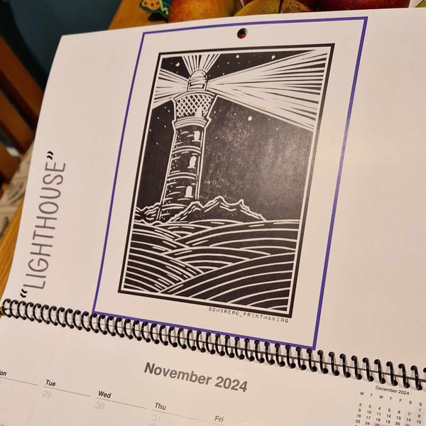 Sombrero Printmaking 2024 Calendar.