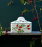 Rose Hip Butter Dish Butter Dish - Hand Painted - Image 3