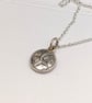 Silver mermaid money coin pendant 