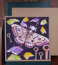 The Moon Librarian Moth - blank card from original artwork