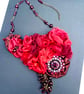 Red Victorian bib necklace  - Image 3