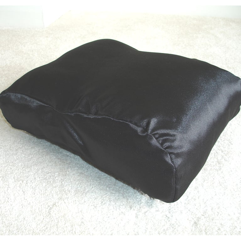 Tempur Pedic Original Travel Neck Pillow Cover Orthopaedic Black Satin