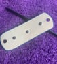 Dyed Blue Leather Hair Stick Barrette - Celtic Knot centre with 3 Grey Gemstones - Image 4