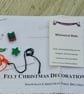 Make your own Felt Christmas Snowman Hanging Tree Decoration - Image 4