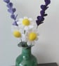 Medium Felt Flowers Card  - Chamomile & Lavender - Image 2