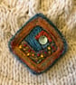 Diamond Shape Merino Wool Brooch  - Image 1