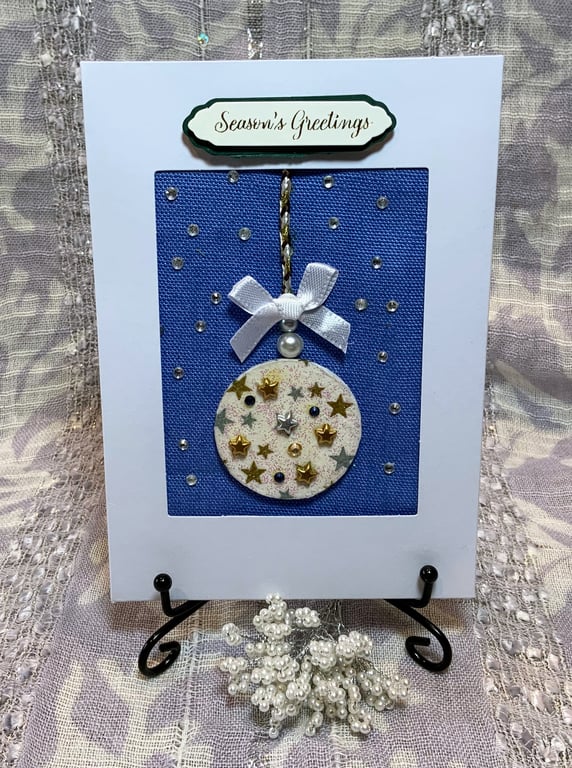 Hanging Bauble Christmas Card