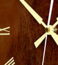 Designer made Wooden Wall Clock with a Lacewood Dial and Inlaid Mahogany Bezel - Image 8