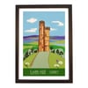 Leith Hill travel poster print by Susie West