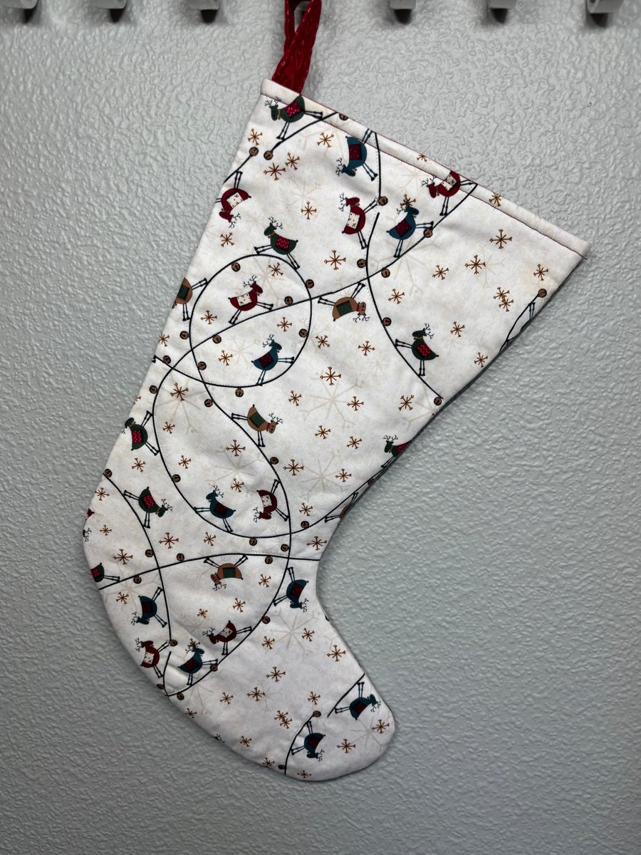 Reindeer Trail Christmas Stocking