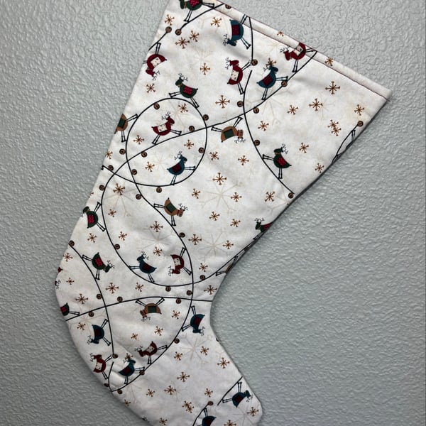 Reindeer Trail Christmas Stocking