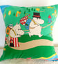 Vintage Moomin fabric cushion - Image 1